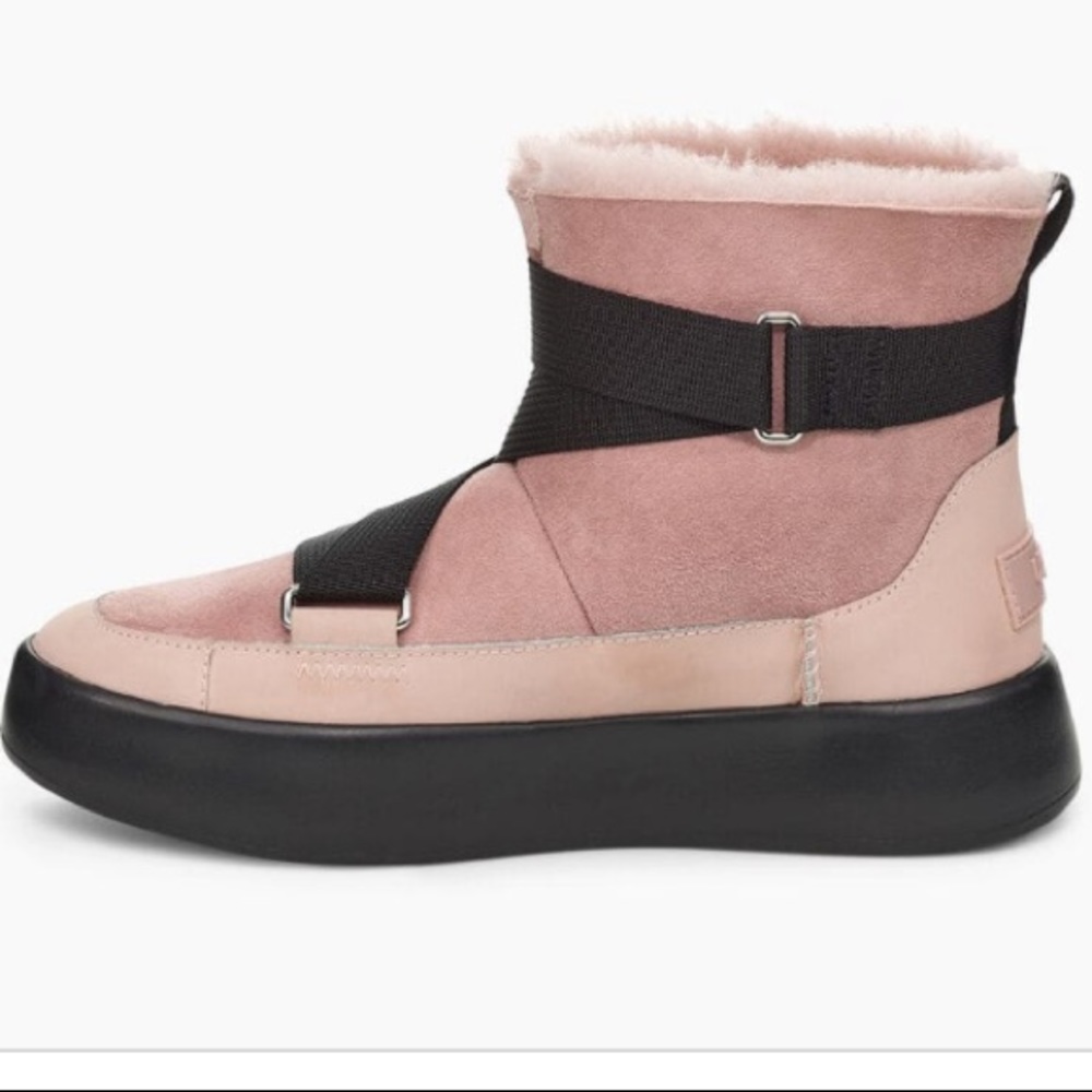 UGG Australia Classic Boom Buckle Boots Suede 5 6 - Picture 2 of 11